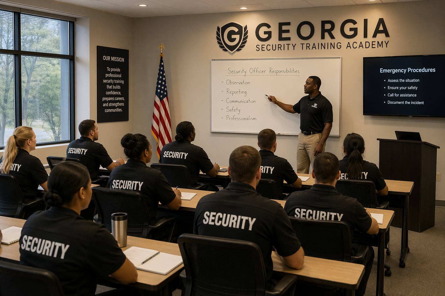 Security guard training for Union City residents